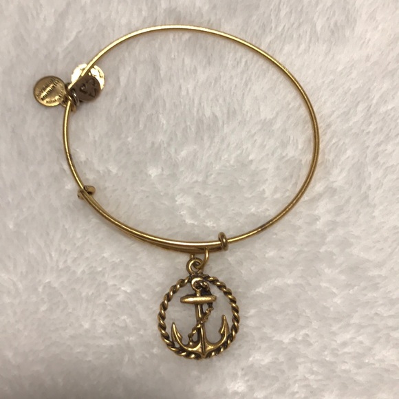 Alex and Ani Jewelry - Alex and ani gold anchor bracelet